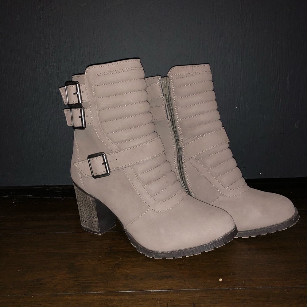 Grey booties